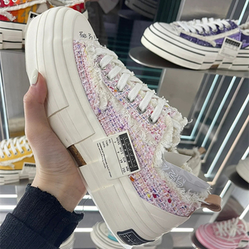 Kanvasjalanõud, unisex, madal ülaosa, kõrguse suurendamine, plastikust tald