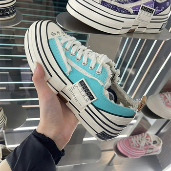 Kanvasjalanõud, unisex, madal ülaosa, kõrguse suurendamine, plastikust tald