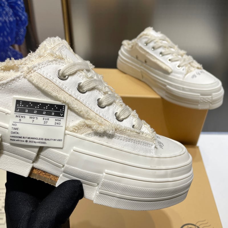 Kanvasjalanõud, unisex, madal ülaosa, kõrguse suurendamine, plastikust tald