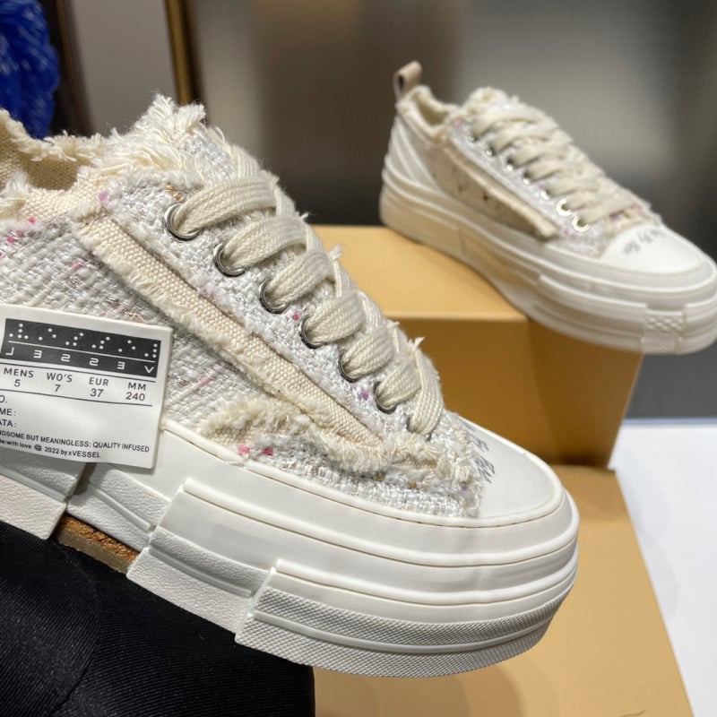 Kanvasjalanõud, unisex, madal ülaosa, kõrguse suurendamine, plastikust tald