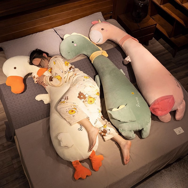 Μακρύ μαξιλάρι για πλάγιο ύπνο με σχεδίαση προσδέματος ποδιών, μεγάλο μαξιλάρι κρεβατιού, γέμισμα πολυεστερικό, κάλυμμα πολυεστερικό, αφαιρούμενο και πλένεται