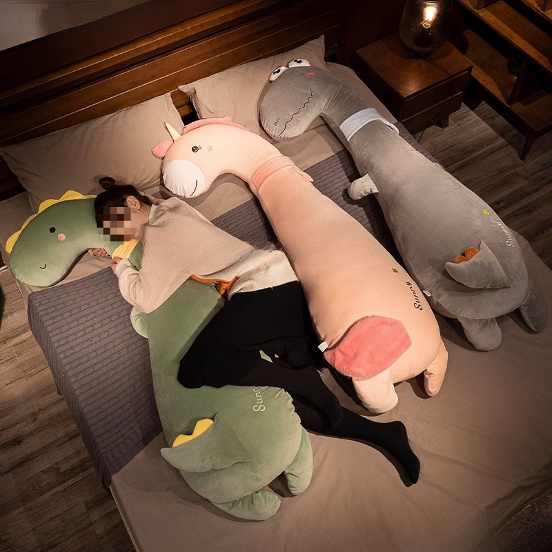 Μακρύ μαξιλάρι για πλάγιο ύπνο με σχεδίαση προσδέματος ποδιών, μεγάλο μαξιλάρι κρεβατιού, γέμισμα πολυεστερικό, κάλυμμα πολυεστερικό, αφαιρούμενο και πλένεται
