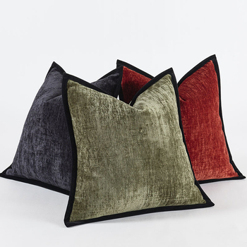 Chenille padjakate, ühekordne värv, kudumise protsess 101151, PP puuvillane täidis, kaasaegne minimalistlik stiil