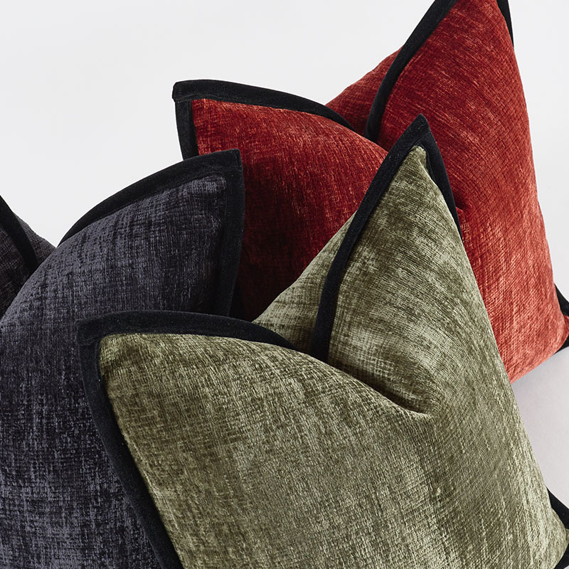 Chenille padjakate, ühekordne värv, kudumise protsess 101151, PP puuvillane täidis, kaasaegne minimalistlik stiil