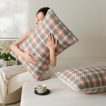 Padjapüür puuvillast lõngadega värvitud, kootud, reaktiivne värvimine, kaasaegne minimalistlik stiil, üks tükk