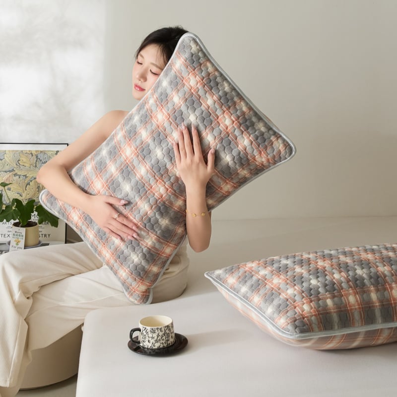 Padjapüür puuvillast lõngadega värvitud, kootud, reaktiivne värvimine, kaasaegne minimalistlik stiil, üks tükk