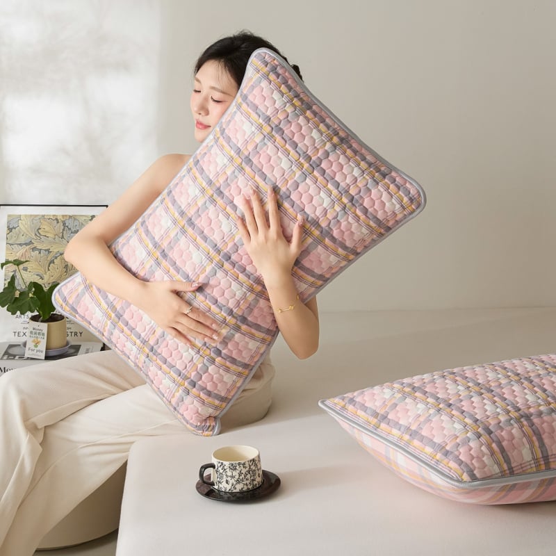 Padjapüür puuvillast lõngadega värvitud, kootud, reaktiivne värvimine, kaasaegne minimalistlik stiil, üks tükk