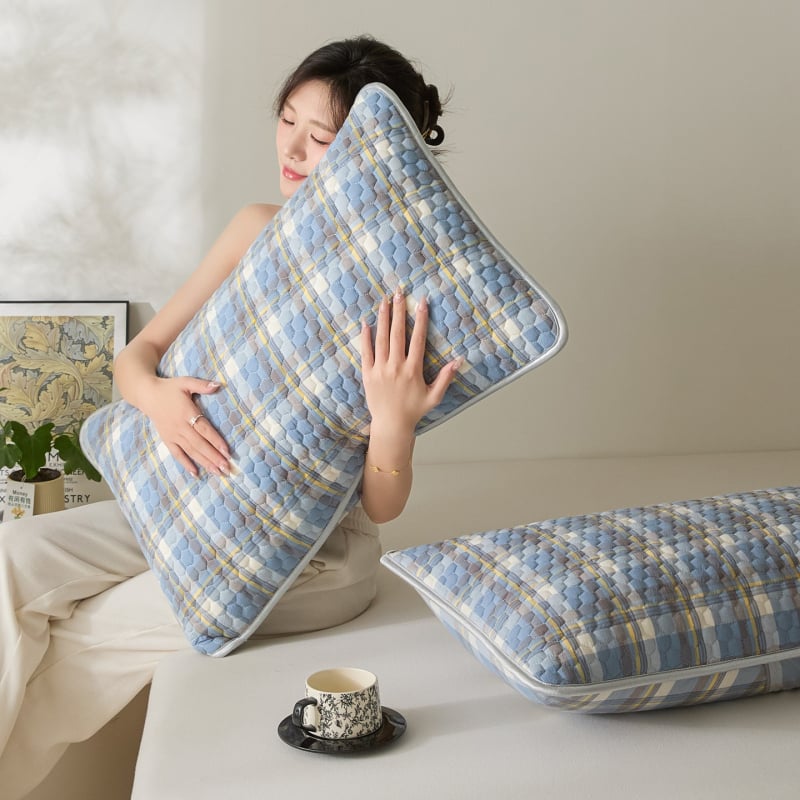 Padjapüür puuvillast lõngadega värvitud, kootud, reaktiivne värvimine, kaasaegne minimalistlik stiil, üks tükk