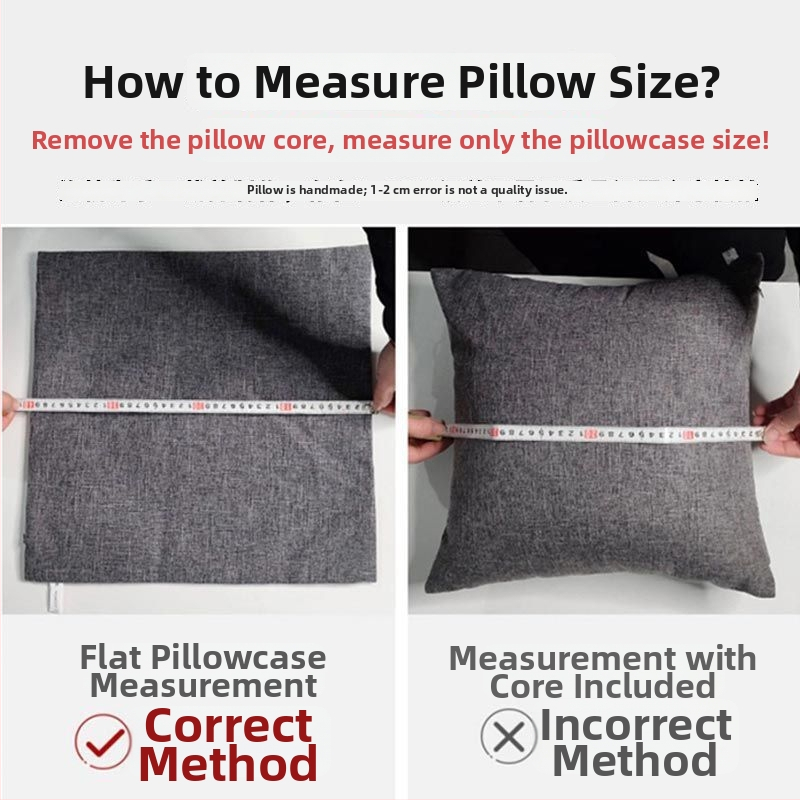 Ristkülikukujuline padja kate PP puuvillase täidisega, ühtlane värv, lihtne ja kaasaegne stiil