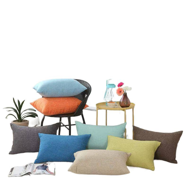 Ristkülikukujuline padja kate PP puuvillase täidisega, ühtlane värv, lihtne ja kaasaegne stiil