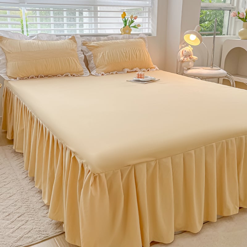 Καλύμμα κρεβατιού με δαντέλα, στυλ πριγκίπισσα, 100% βαμβάκι, επεξεργασία βαφής με αντίδραση