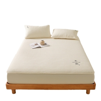 Σεντόνι με λάστιχο, μονόχρωμο σχέδιο, χημικές ίνες, αντιδραστική εκτύπωση και βαφή, δυνατότητα προσαρμογής