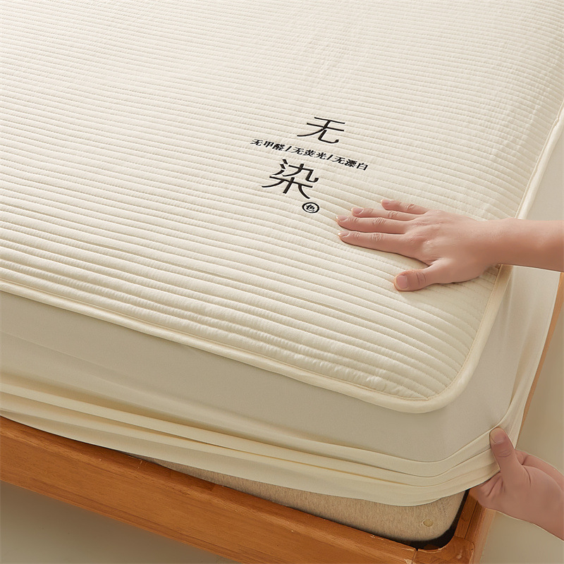 Σεντόνι με λάστιχο, μονόχρωμο σχέδιο, χημικές ίνες, αντιδραστική εκτύπωση και βαφή, δυνατότητα προσαρμογής