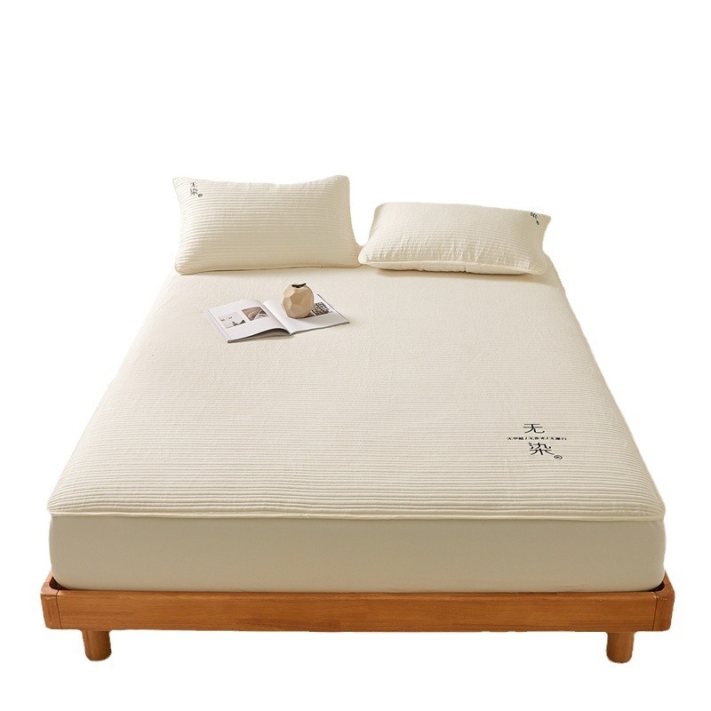 Σεντόνι με λάστιχο, μονόχρωμο σχέδιο, χημικές ίνες, αντιδραστική εκτύπωση και βαφή, δυνατότητα προσαρμογής