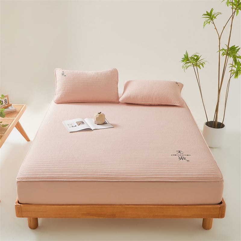 Σεντόνι με λάστιχο, μονόχρωμο σχέδιο, χημικές ίνες, αντιδραστική εκτύπωση και βαφή, δυνατότητα προσαρμογής