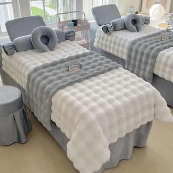 Jingfulan luksuzni set pokrivača za kozmetički salon, četiri dijela, jesen–zima, bubble velvet i milk velvet