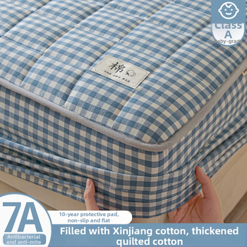 Σεντόνι με λάστιχο – quilted twill, πλυμένο βαμβάκι, πλήρωση 100% Xinjiang βαμβάκι, βάρος πλήρωσης 1000–1500 g, για όλες τις εποχές