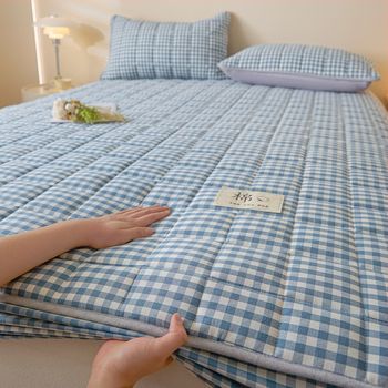 Σεντόνι με λάστιχο – quilted twill, πλυμένο βαμβάκι, πλήρωση 100% Xinjiang βαμβάκι, βάρος πλήρωσης 1000–1500 g, για όλες τις εποχές