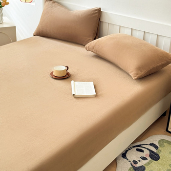 Σετ σεντόνια από βελούδο γάλακτος — βελουρένια υφή, βαφή αντίδρασης, κατάλληλο για όλες τις εποχές