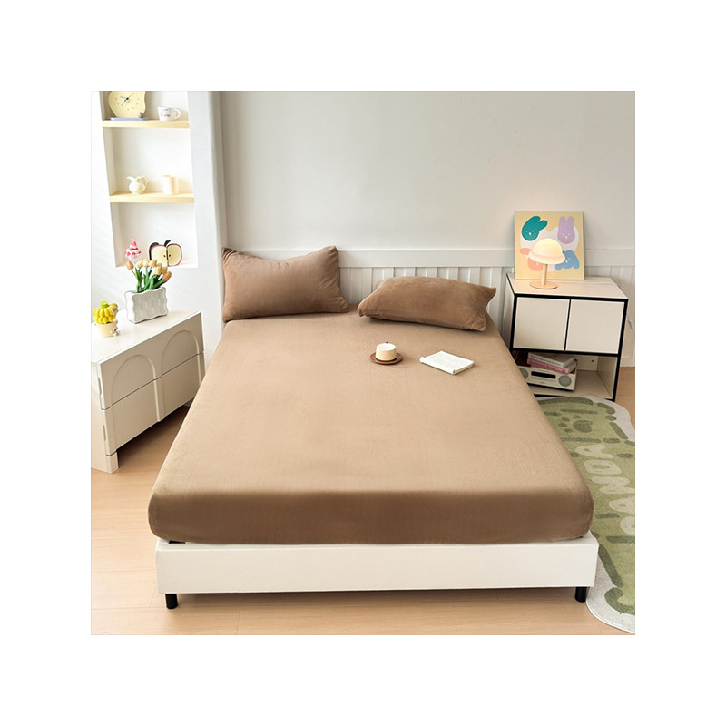 Σετ σεντόνια από βελούδο γάλακτος — βελουρένια υφή, βαφή αντίδρασης, κατάλληλο για όλες τις εποχές