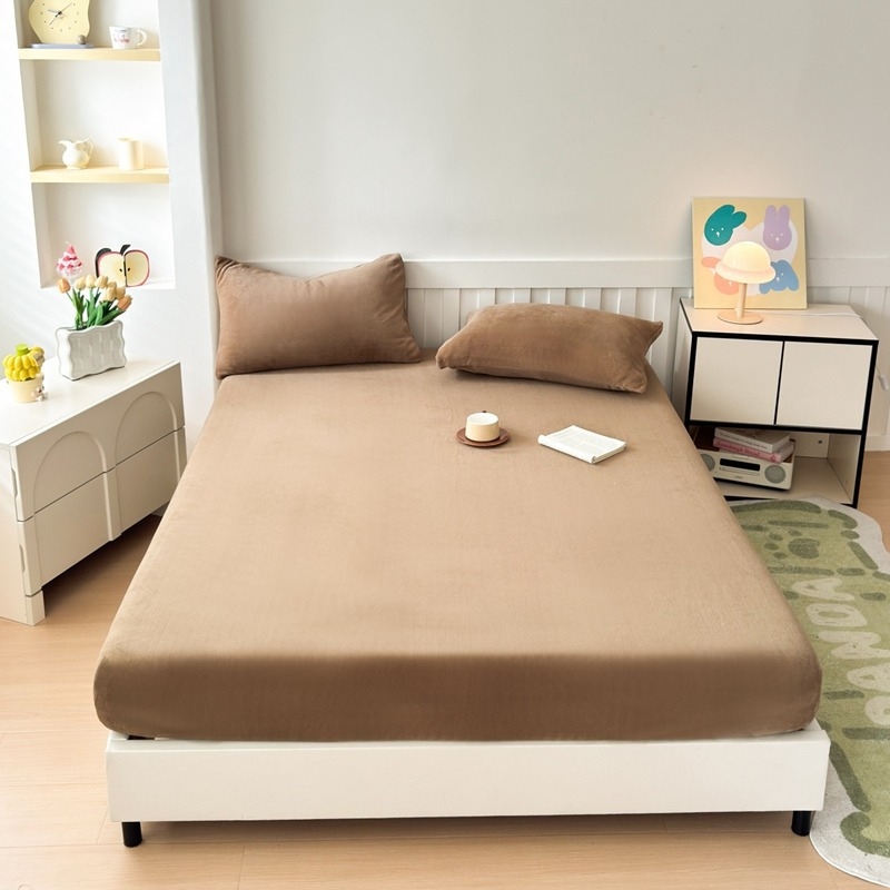 Σετ σεντόνια από βελούδο γάλακτος — βελουρένια υφή, βαφή αντίδρασης, κατάλληλο για όλες τις εποχές