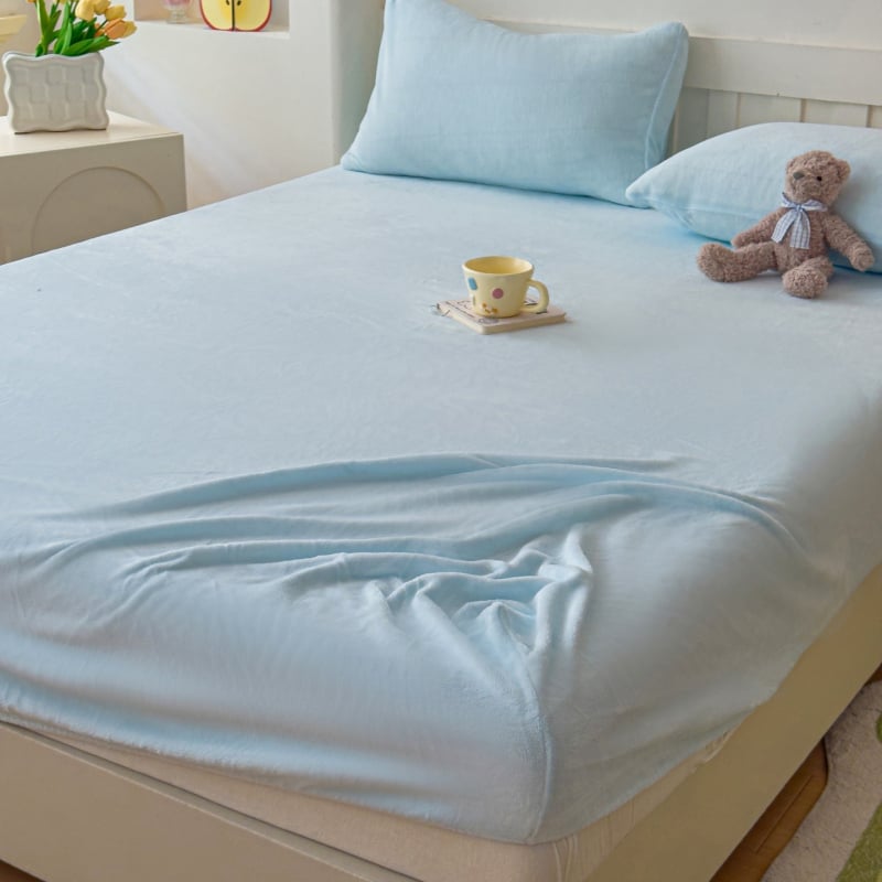 Σετ σεντόνια από βελούδο γάλακτος — βελουρένια υφή, βαφή αντίδρασης, κατάλληλο για όλες τις εποχές