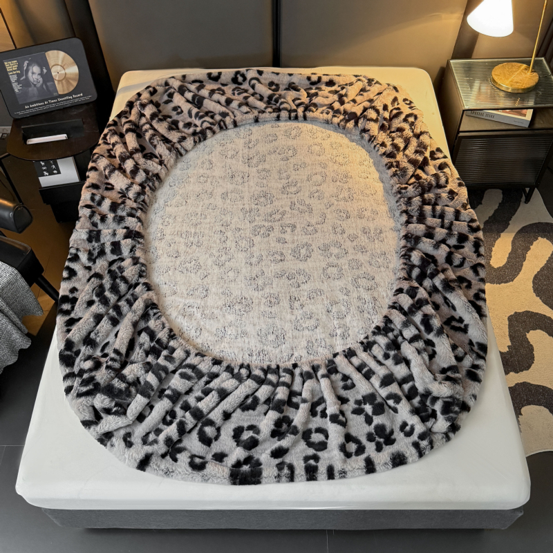 Navlaka za madrac s gumicom, kristalni velur, twill tkanina, reaktivno bojenje, moderan stil