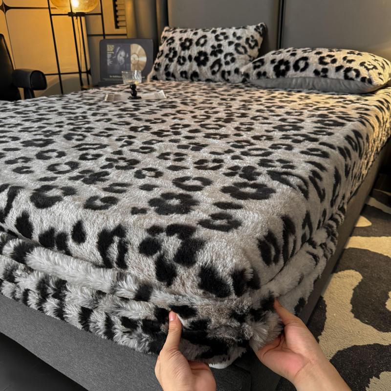 Navlaka za madrac s gumicom, kristalni velur, twill tkanina, reaktivno bojenje, moderan stil