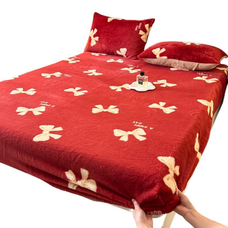 Navlaka za madrac s elastičnim rubom od pliša zeca – jednobojna boja, kviliranje, reaktivni tisak i bojanje