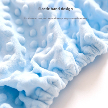 BeBi prilagođeni plahte za krevetić od poliesterskog vlakna s pliš velurom, moderan minimalistički dizajn, prilagođena obrada, težina ispod 300 g