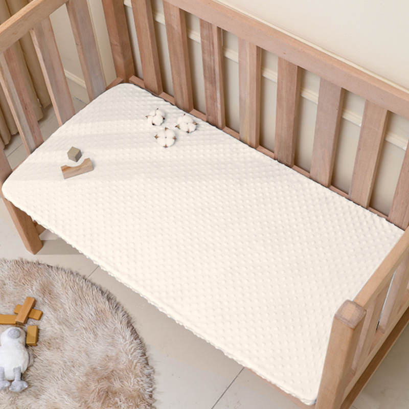 BeBi prilagođeni plahte za krevetić od poliesterskog vlakna s pliš velurom, moderan minimalistički dizajn, prilagođena obrada, težina ispod 300 g