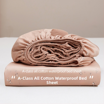 Kinnine voodilina TPU veekindla alusega; pealne kiht 100% puuvill; twilli põimumine; reaktiivne trükk ja värvimine; hingav.