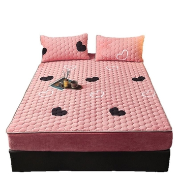 Gumis voodiruudja piima fleece materjalist, kohandatav disain, botaaniline muster, reaktiivne värvimine, õmblemine ja kuilimine