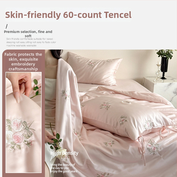 Vasaros antklodė iš Lyocell pluošto, antibakterinis užpildas, siuvinėtas audinys, reaktyvusis spausdinimas ir dažymas, svoris 1,25–1,5 kg