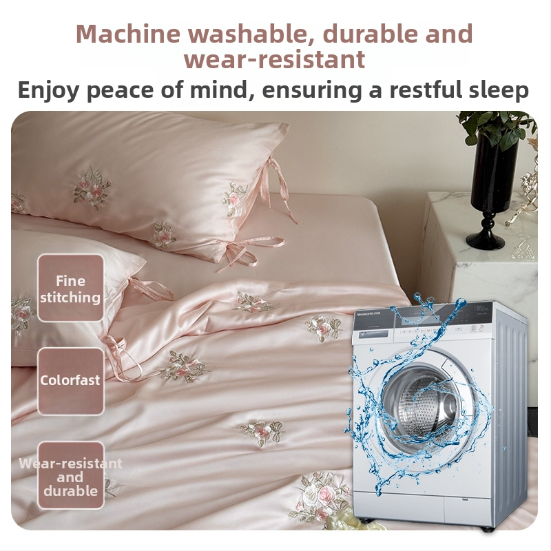 Letná prikrývka z Lyocellu, antibakteriálna výplň, vyšívaná tkanina, reaktívne tlačenie a farbenie, hmotnosť 1,25–1,5 kg