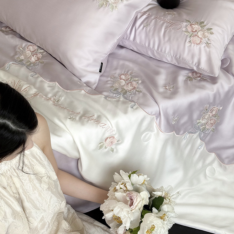 Vasaros antklodė iš Lyocell pluošto, antibakterinis užpildas, siuvinėtas audinys, reaktyvusis spausdinimas ir dažymas, svoris 1,25–1,5 kg