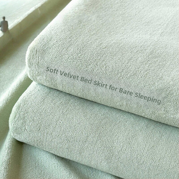 Piimavillase veluurist elastne voodipesu fleece vooder, ääre õmblus, reaktiivne värvimine, talveks