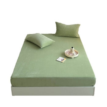 Piimavillase veluurist elastne voodipesu fleece vooder, ääre õmblus, reaktiivne värvimine, talveks