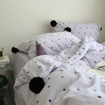 Ins stil četverodijelni set posteljine od poliestera, 3500–4000 g, jednofarban uzorak