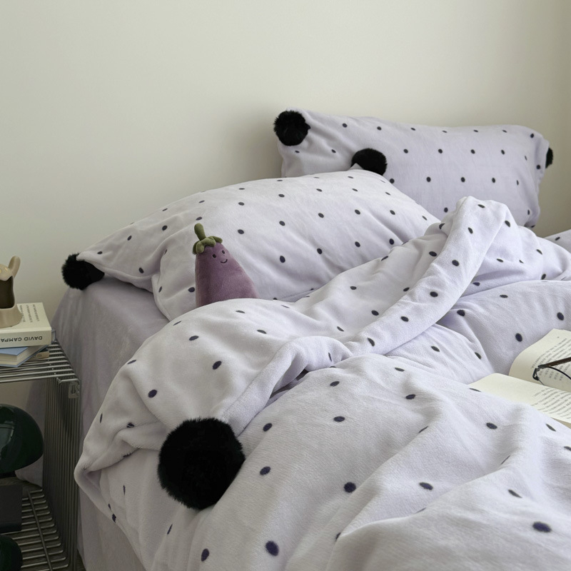 Ins stil četverodijelni set posteljine od poliestera, 3500–4000 g, jednofarban uzorak