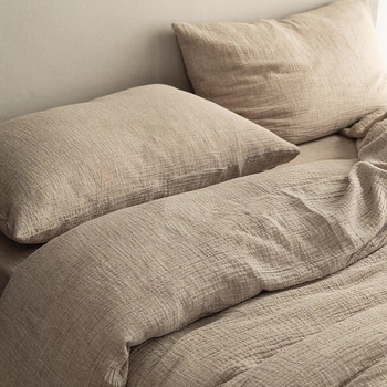 Posteljina od pamuka, četverodjelni set, Tie-Dye otisak, oprana pamuka, nordijski jednostavan stil, jednofarbni uzorak