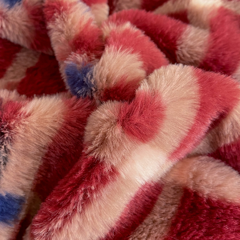 Četverodijelni set posteljine od pliša s kvadratnim uzorkom, zimski, 5000 g i više