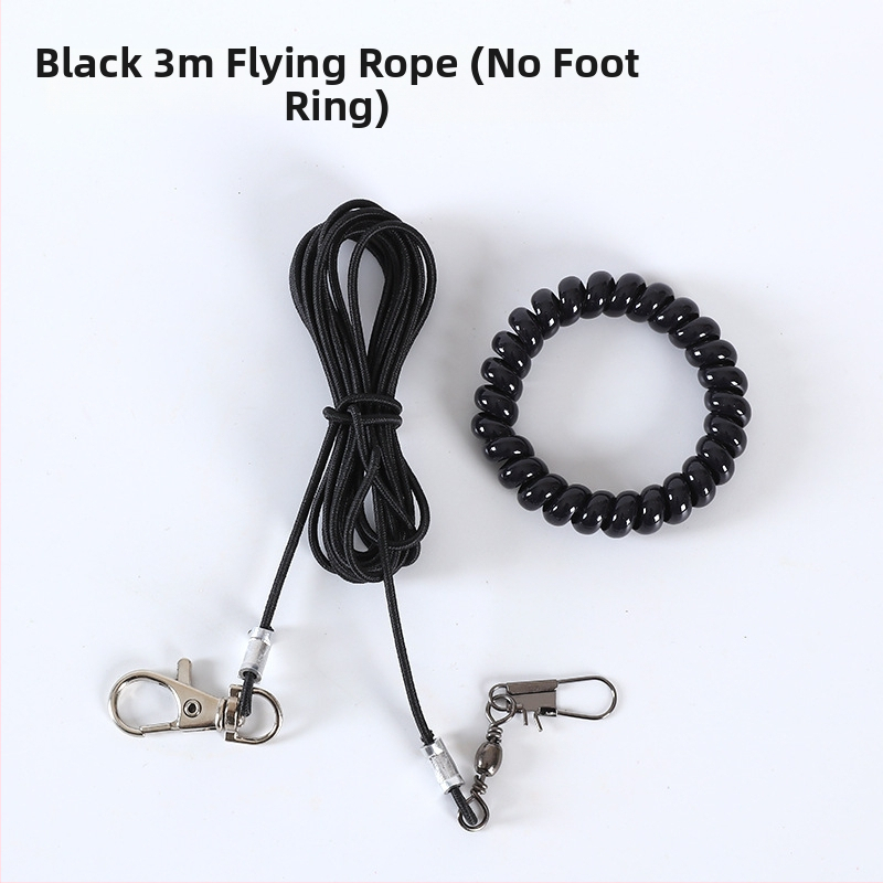 Papagai lidošanas apmācību virve – ultraliega, no elastīgā pavediens ar pēdas gredenu, pēdas ķēdi un kakla komplektu