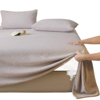 Ühekohaline voodipesu leht piima veluurist, paks ja soe, Twill-kude, karikatuurimuster, reaktiivne trükkimine