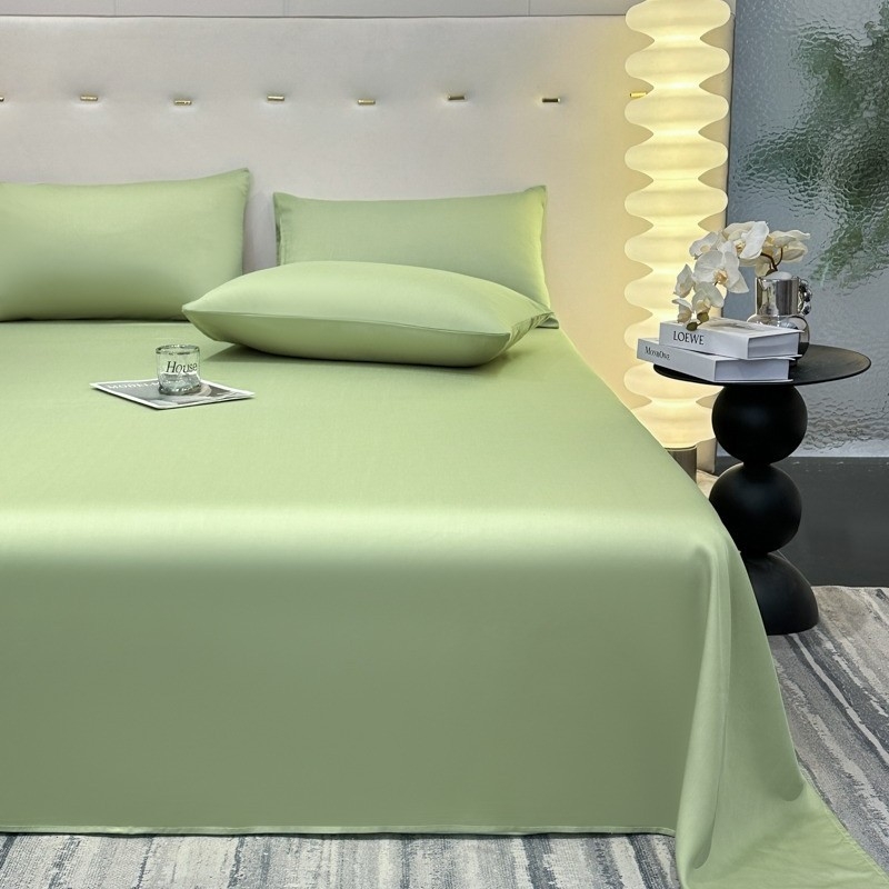 Pikkade kiududega puuvillane satiin voodilinad, ühtne muster, reaktiivne värvimine, sobib kõikideks aastaaegadeks