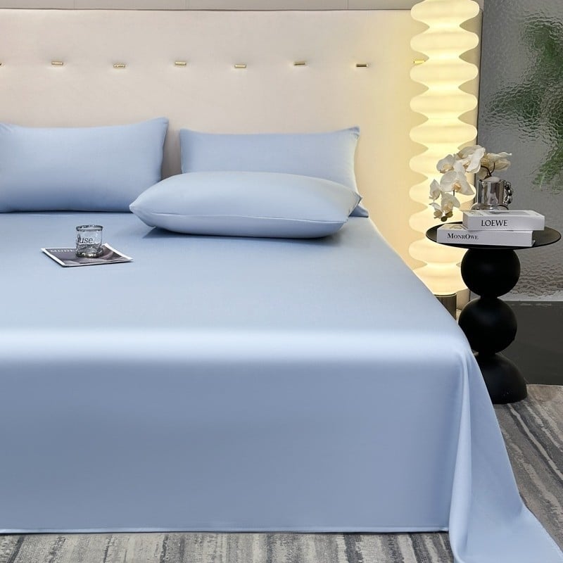 Pikkade kiududega puuvillane satiin voodilinad, ühtne muster, reaktiivne värvimine, sobib kõikideks aastaaegadeks