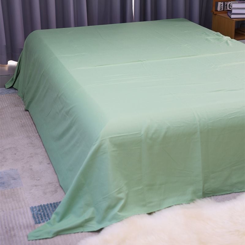 Puuvill-lina voodipesu komplekt, twill ja harjatud kude, lõngadelt värvitud, ühekordne muster