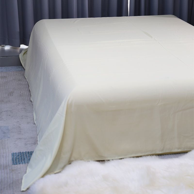 Puuvill-lina voodipesu komplekt, twill ja harjatud kude, lõngadelt värvitud, ühekordne muster