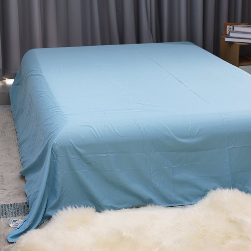 Puuvill-lina voodipesu komplekt, twill ja harjatud kude, lõngadelt värvitud, ühekordne muster