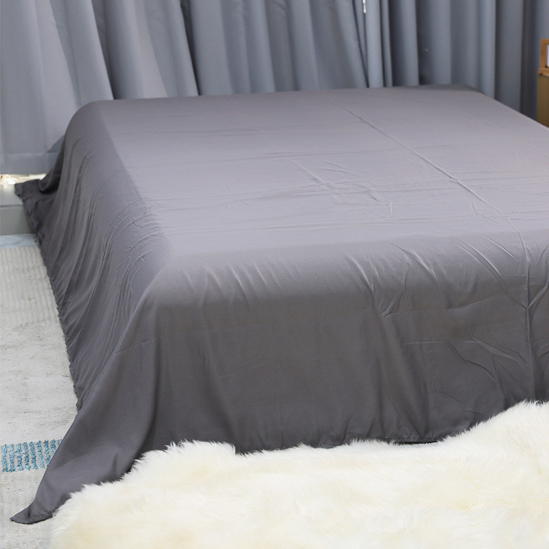 Puuvill-lina voodipesu komplekt, twill ja harjatud kude, lõngadelt värvitud, ühekordne muster